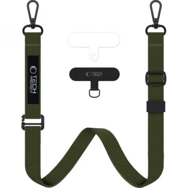 Smyczka na nadgartek / ramię do telefonu Tech-Protect C6S Rope Wrist Strap, zielone