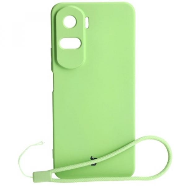 Etui Bizon Case Silicone do Honor 90 Lite, jasnozielone