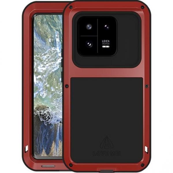 OUTLET: Etui pancerne LOVE MEI Powerful do Xiaomi 13 Pro, czerwone