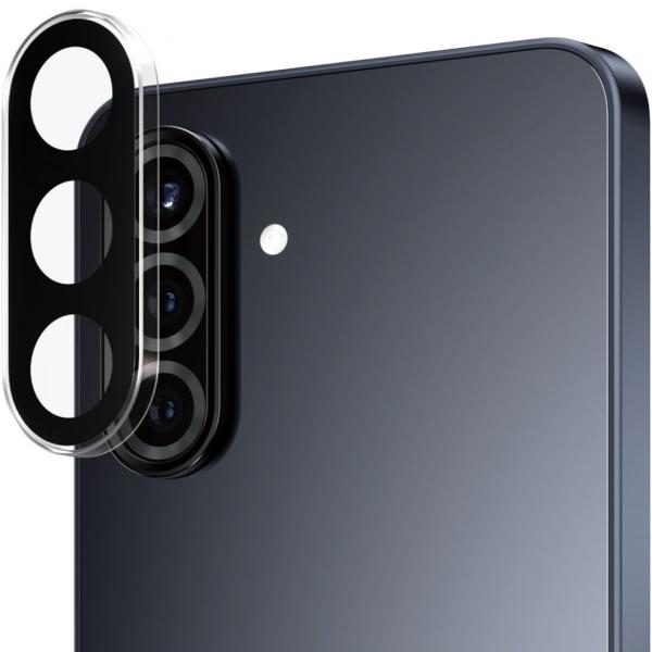 Szkło hartowane na aparat PanzerGlass Hoops Lens Protector do Samsung Galaxy A56 5G, przezroczysto-czarne