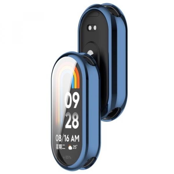 Etui z osłoną ekranu Bizon Case Watch Felipe do Xiaomi Smart Band 9, niebieskie