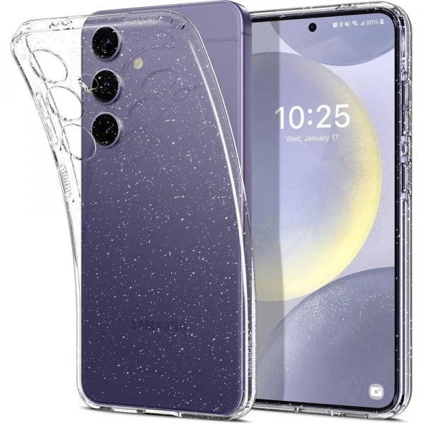 OUTLET: Etui Spigen Liquid Crystal Glitter do Galaxy S24 Plus, przezroczyste z brokatem