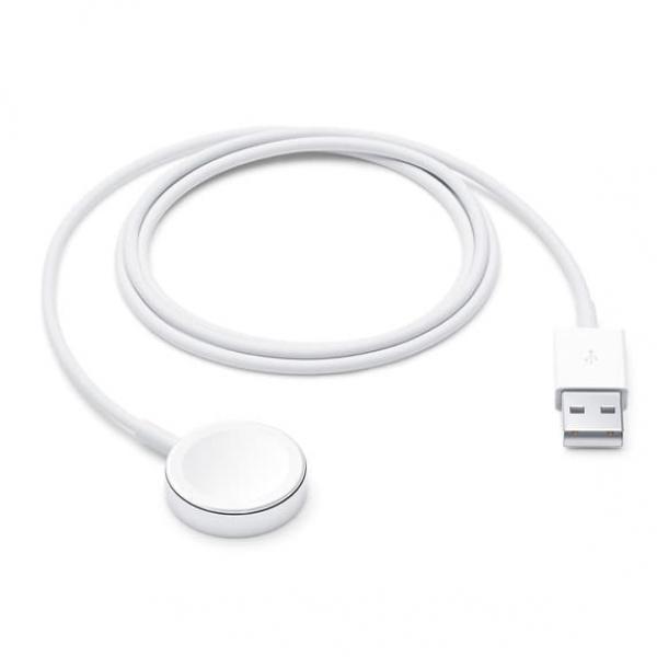 OUTLET: Ładowarka indukcyjna z kablem USB-A 1m, Apple Watch Magnetic, biała