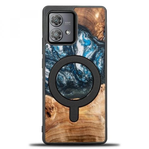 Drewniane etui do Motorola Edge 40 / 40 Neo, Bewood Unique Planets Ziemia do MagSafe