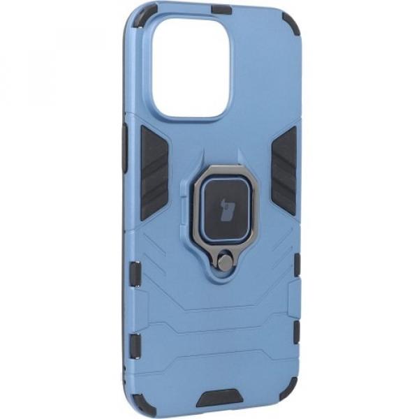 Etui Bizon Case Armor Ring do iPhone 14 Pro Max, niebieskie