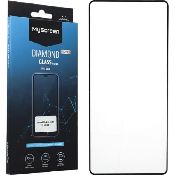 Szkło MyScreen Diamond Lite Glass Edge Full Glue do Xiaomi Note 13 5G / 4G, czarna ramka