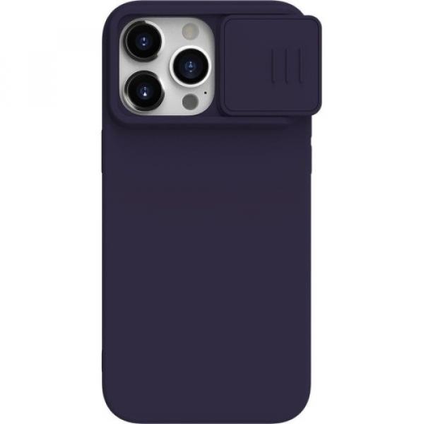 Etui z ochroną aparatu Nillkin CamShield Silky do iPhone 15 Pro Max, ciemnofioletowe