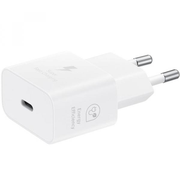 Ładowarka sieciowa Samsung Power Adapter PD, PPS 25W, 1x USB-C, biała