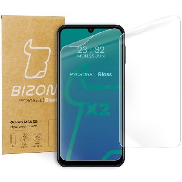 Folia hydrożelowa na ekran Bizon Glass Hydrogel Front do Galaxy M34 5G, 2 sztuki