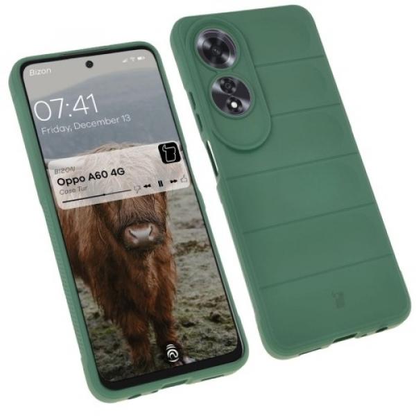 Pancerne etui Bizon Case Tur do Oppo A60 4G, ciemnozielone