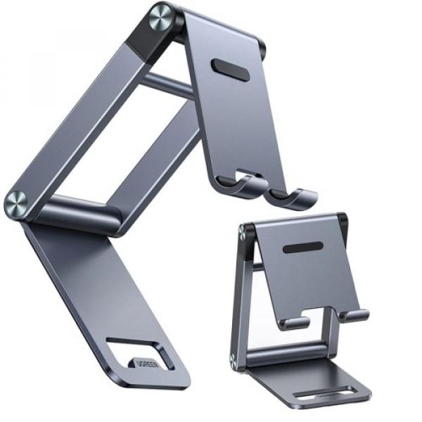 Uchwyt, podstawka, stojak biurkowy Ugreen Metal Desktop Phone Stand LP263 na telefon / tablet, srebrny