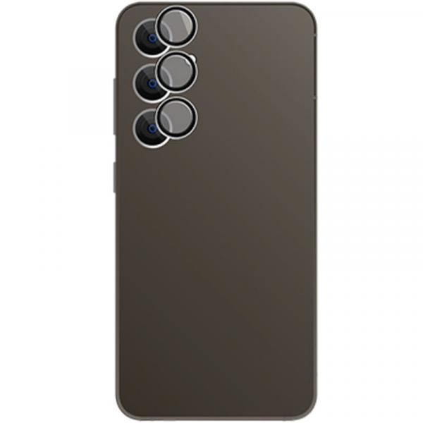 Szkło hartowane na aparat MyScreen Diamond Glass Camera Lens Cover dla Galaxy S25 Plus, czarne