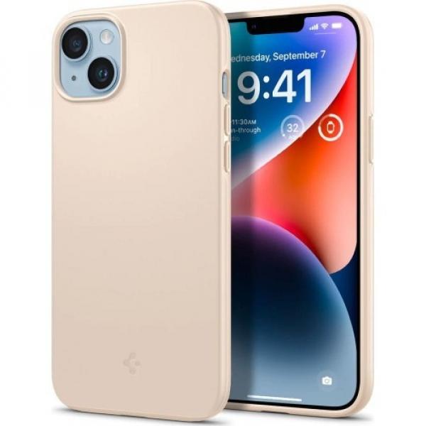 Etui Spigen Thin Fit do iPhone 14 Plus, beżowe