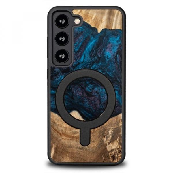Drewniane etui do Galaxy S23, Bewood Unique Planets Neptun do MagSafe