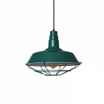 Lampa Wisząca Retro Loft Zielona 36cm E27 Abruzzo Patrone ABR-RRP-Z-E27