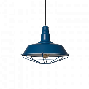 Lampa Wisząca Retro Loft niebieska 36cm E27 Abruzzo Patrone ABR-RRP-N-E27