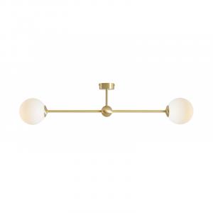 Lampa sufitowa WHITE PEARL 2 BRASS 1113PL_H40