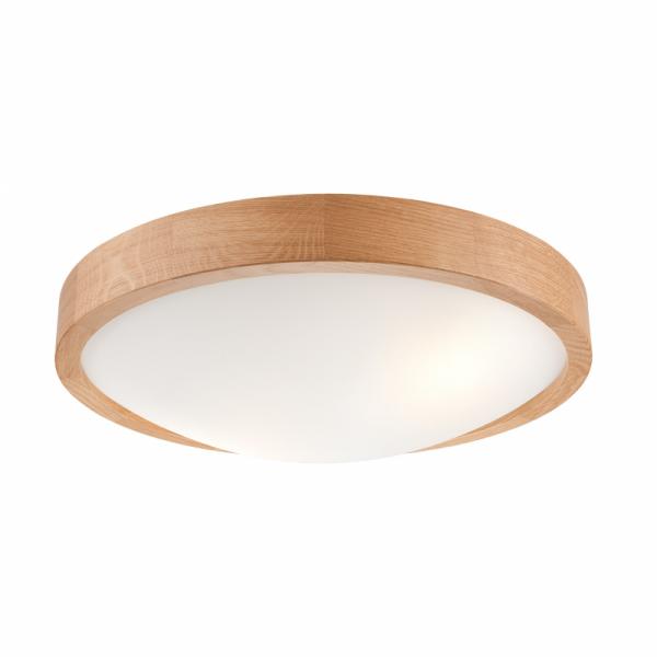 Lampa sufitowa ANELLO LD.PD-8.2 2-punktowa drewniana z wypukłą szybą 40806