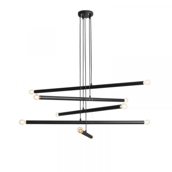 Lampa wisząca TUBO 10 BLACK 1072M1