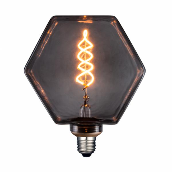 Żarówka dekoracyjna DECOVINTAGE Led Filament LB160 Smoke E27 4W 260lm 1800K 17896