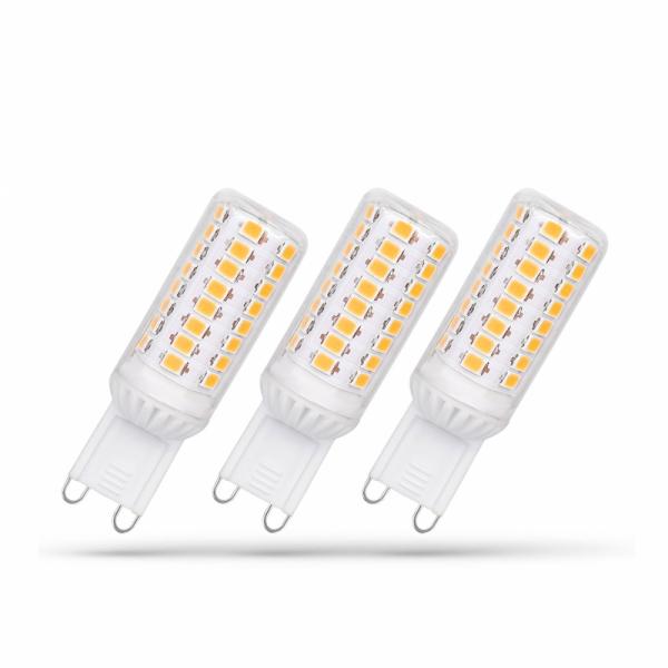 Żarówka LED G9 230V 4W CW DIMMABLE SMD PREMIUM SPECTRUM 3-PACK, 6000K, WOJ+14486