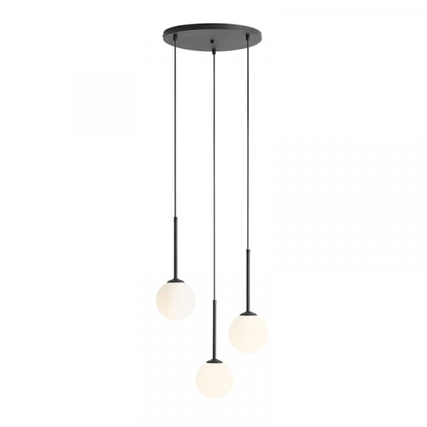 Lampa wisząca BOSSO 3 RING BLACK 1087E1_R