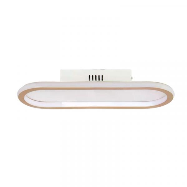 Plafon LED 25W Owalny Złoty Abruzzo Angelo 40cm ABR-PLKO-25W-40CM-CCT