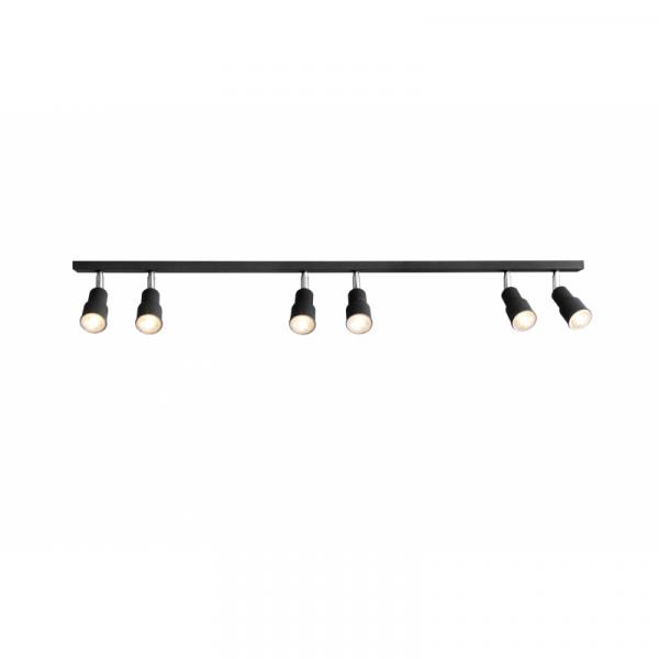 Lampa sufitowa ASPO 6 BLACK 985PL_K1