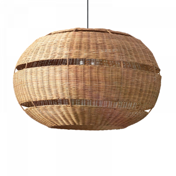 Lampa Wisząca z Ratanu Zewnętrzna Boho Abruzzo Lucinda 80 cm E27 ABR-LW19-BH-E27