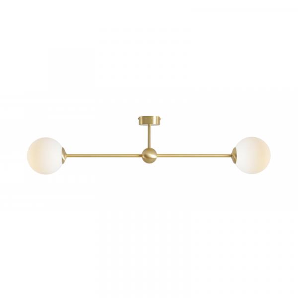 Lampa sufitowa WHITE PEARL 2 BRASS 1113PL_H40