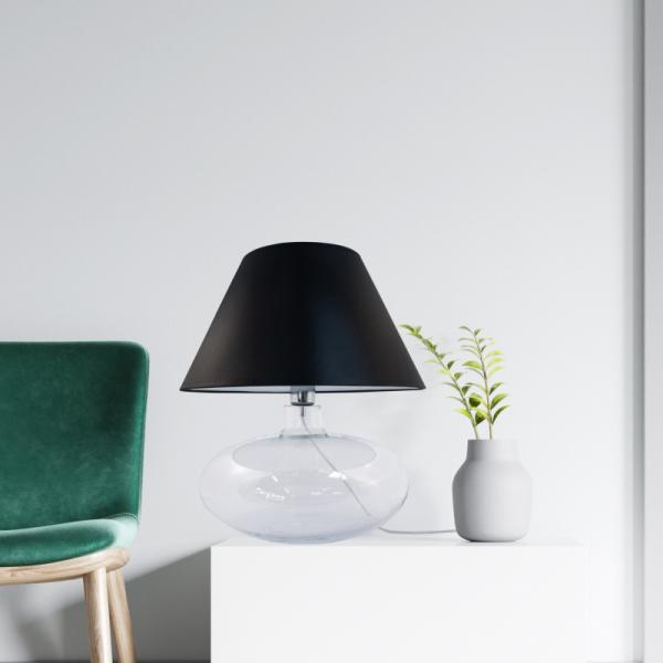 Lampa stołowa ADANA TRANSPARENT 5519BK