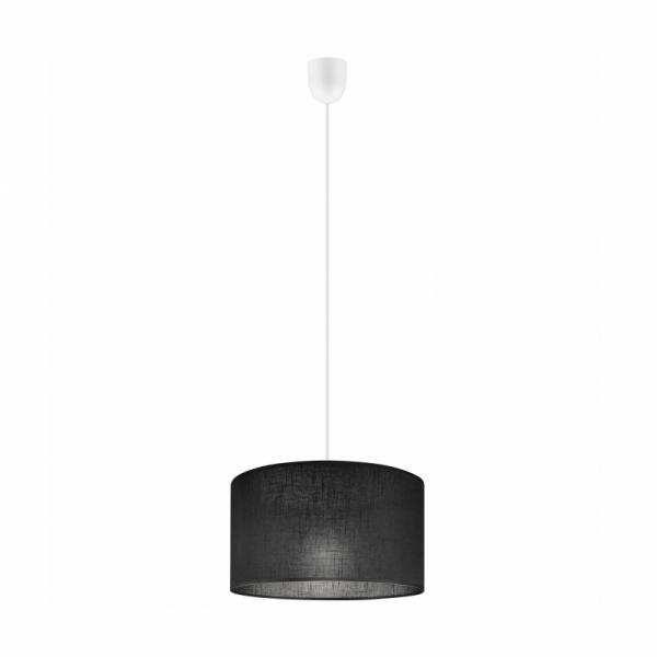 Lampa wisząca VIVIAN LM-1.209 1-punktowa czarna z abażurem 48642